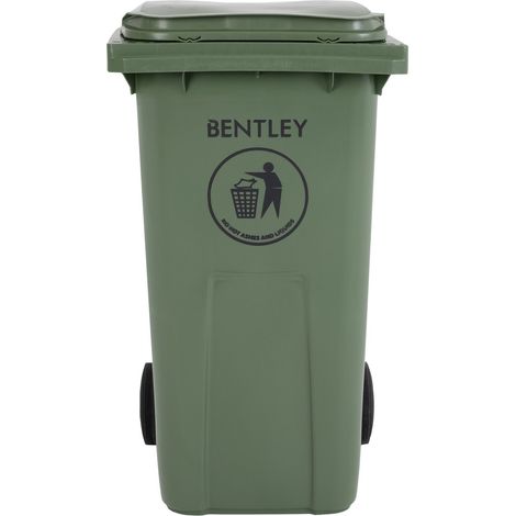 Bac à déchets RS PRO Vert en Plastique, 1070mm x 580mm x 740mm ( Prix pour 1 )