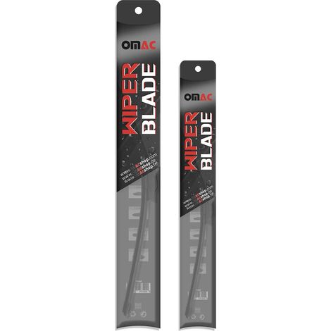 OMAC Kit Complet Essuie-glaces pour Citroen C1 2005-2022 – Lot de 3 (Avant + Arrière) – Balais Plats & Arrière Spécifique – Silencieux & Sans Traces (1/5)
