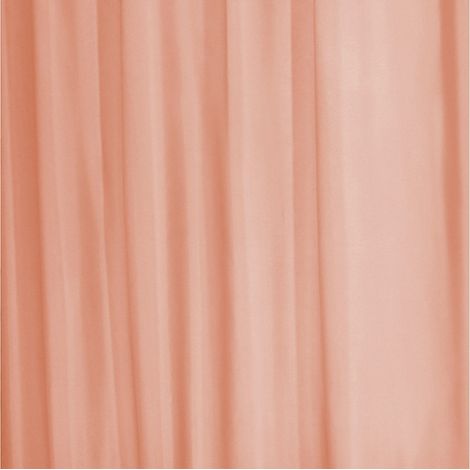 191026 Cortina de baño de poliéster RILUX 180 x 200 cm con 12 anillos incluidos  Color: Rosa