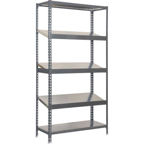 Simonrack Étagère Métallique Grise 5 Niveaux 200 kg (1/5)
