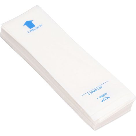 100 Stück Thermometer-Sondenschutzhüllen, Einweg-Schutzhüllen aus sicherer PE-Folie/Papier für Thermometer, geeignet für Zuhause, Krankenhaus und Reisen (1/5)