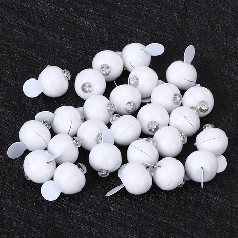 Lot de 100 mini lampes lumineuses LED rondes en forme de ballon, colorées, pour Noël, mariage, fête ou décoration intérieure. (1/5)