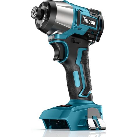 Tournevis sans fil pour 18 V 200 Nm Perceuse à percussion sans balais Tournevis 1/4" avec lumière LED, 2 vitesses pour montage de meubles, bricolage, réparation (1/5)