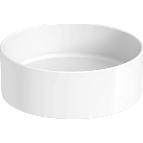 Jika Astra - Aufsatzwaschbecken, Durchmesser 35 cm, ohne Überlauf, ohne Hahnloch, weiß H8183670001121 (1/2)