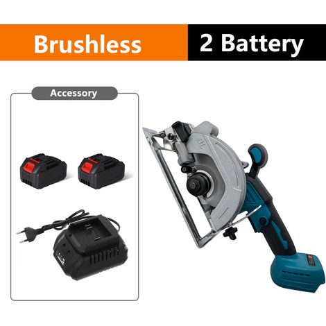 Outil de coupe circulaire – 5 pouces – Modèle sans balai – Batterie 18V – 2 accus inclus – Menuiserie (1/5)