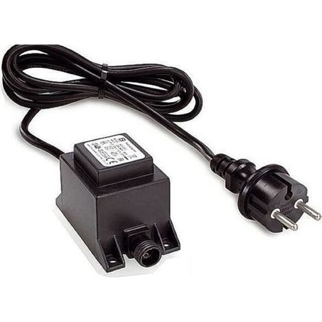 Transfo alimentation - Étanche - 220V vers 12V AC - 20 Watts - Utilisation extérieure - Unité