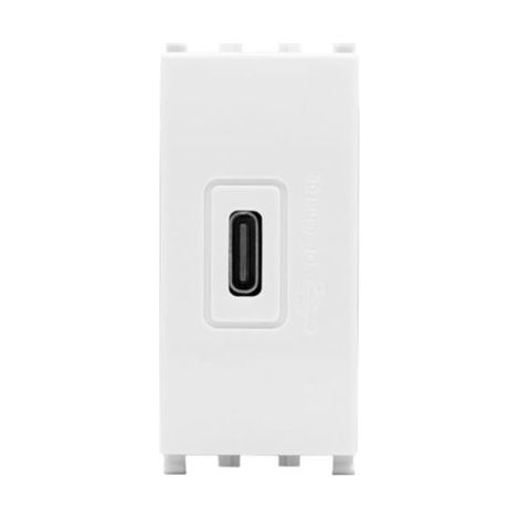 Mapam presa USB C bianco compatibile con vimar plana - 636B