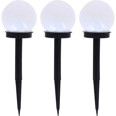 Élégant lampadaire solaire, boule de verre brillante, éclairage paysager extérieur pour allées esthétiques, éclairage extérieur solaire pour jardin (1/5)