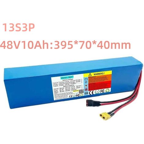 48V lithium battery 13S3P 10mAh 18650 lithium-ion battery pack for electric scooter with BMS (1/3)