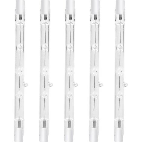 Bombilla halógena regulable R7s de 100 W, 118 mm, 2800 K, 1500 lm, blanco cálido – para lámparas de mesa, iluminación interior y seguridad.