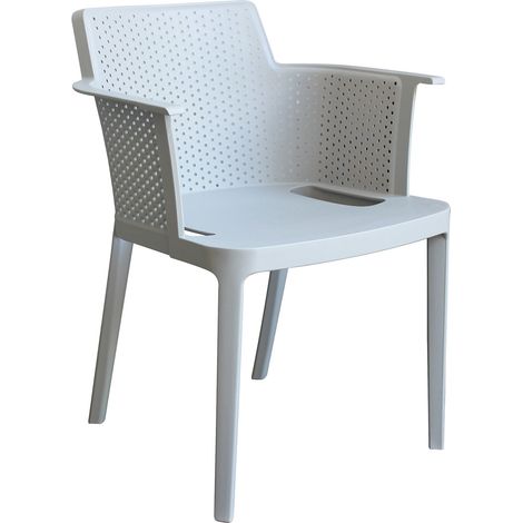 MAKKA - poltrona da esterno ed interno in plastica set da 4 (1/4)