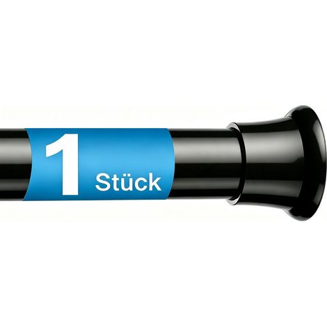 1 tringle à rideau sans perçage - Noir - 76-200 cm - Tringle de (1/5)