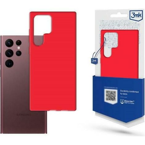 Coque pour Samsung Galaxy S23 Ultra 3MK Mat Fraise