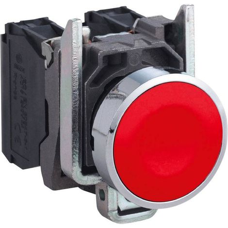 SCHNEIDER XB4BA42 - Pulsante Completo Harmony XB4 22mm Rosso Impulso 1NC