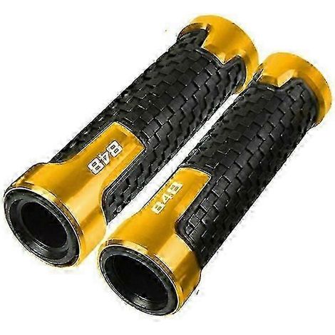 Pour BMW 848 Evo 2007 2008 2009 2010 2011 2012 2013 : Accessoires de guidon CNC pour moto 848 : embouts (dorés) (1/5)