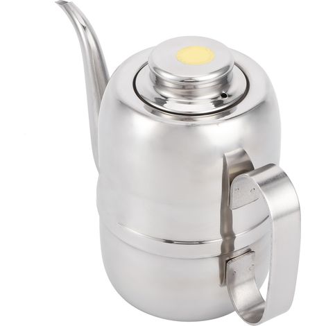 Pot à eau/huile en acier inoxydable, étanche, pour la sauce soja et les condiments, grand format (320 ml). (1/5)