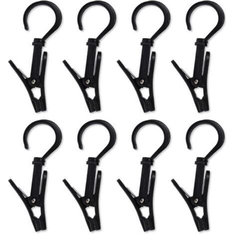 Ganci regolabili per tendalino – Set di 8 robusti accessori da campeggio in acciaio zincato, ideali per tende da sole da esterno.