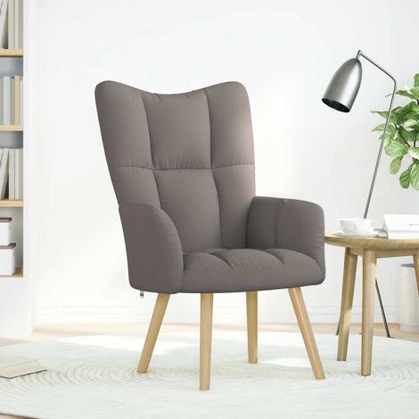 Chaise de relaxation Taupe Tissu (1/5)