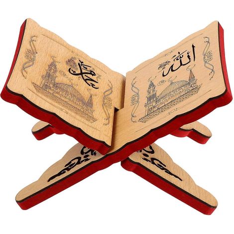 Étagère en bois pour l'Aïd - Bibliothèque décorative - Bibliothèque créative en bois-20x13.5x1cm
