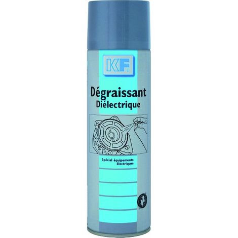 Nettoyant dégraissant DIELECTRIQUE - 650 ml brut / 500 ml net - parfum doux - KF