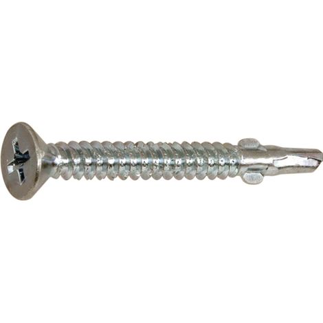DIN7504 4.8x38 Phillips Kreuzschlitz verzinkt Flügelbohrschraube Senkkopf