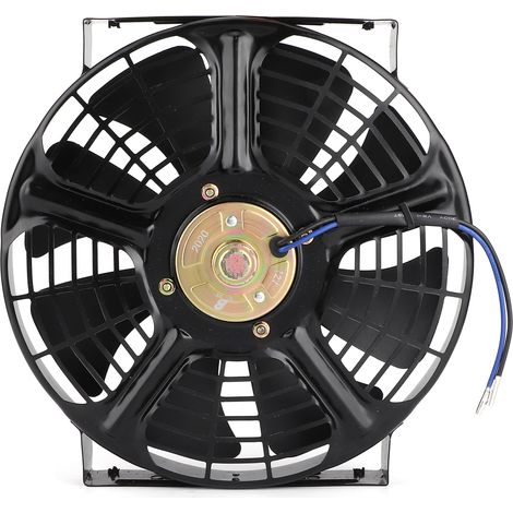 Ventilateur universel de 10 pouces pour refroidissement moteur, radiateur électrique, climatiseur, 12 V CC, 80 W, 2400 tr/min, convient aux voitures et camions (1/5)