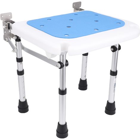 Zoternen Tabouret de Douche, Chaise de Bain, Jusqu'à 100 kg, , Réglable sur 5 Hauteurs, Tabouret de Salle de Bain, Embouts Antidérapants, Blanc pour personnes âgées, personnes âgées, handicapées (1/5)