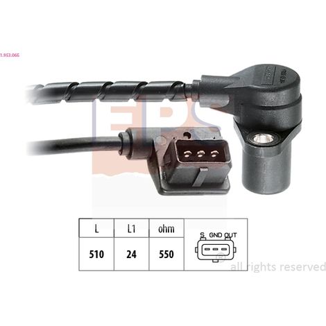 Capteur d'angle, vilebrequin EPS 1.953.065 BMW 12 14 1 714 763 12 14 1 720 853