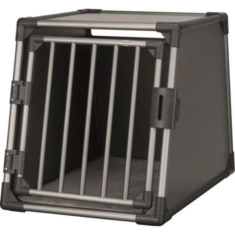 Jaula de Transporte Trixie Graphite para Perro Tamaño M a L