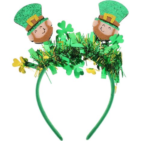 Fascia per capelli in feltro verde per feste e festival di San Patrizio. (1/5)