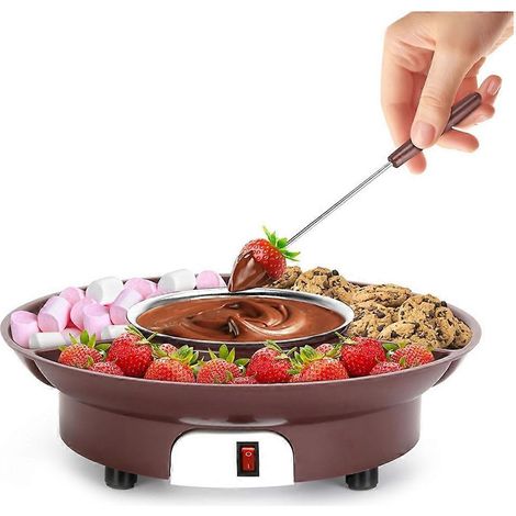 10oz mini électrique chocolat Melting pot chocolat Fondue Fountain chauffe machine pour lait chocolat fromage beurre UE (1/5)
