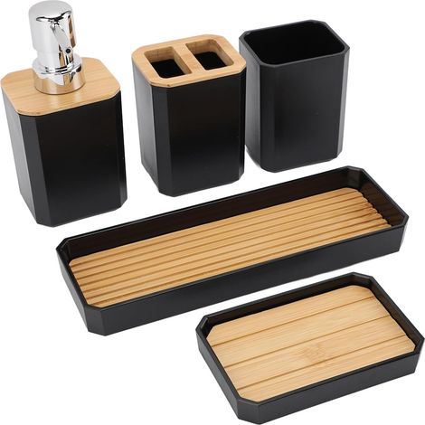 Badezimmer Accessoire Set mit 2 Lotionflaschen 2