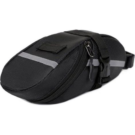 Sacoche de selle - Adaptée au vélo - Noire - VTT - Sacoche de selle - Sacoche de selle - Idéale pour le cyclisme - Sacoche à fixer