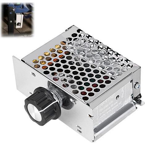 Régulateur de Tension AC 4000 W Régulateur de Vitesse pour Moteur électrique variateur 220 V, régulateur Vitesse Moteur pour Moteur à brosses (1/5)