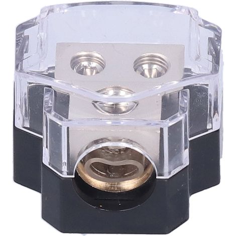 60-A-Stromverteiler mit Sicherungshalter, 1 Eingang, 2 Ausgänge, für Auto, LKW, Boot, Wohnmobil (1/5)