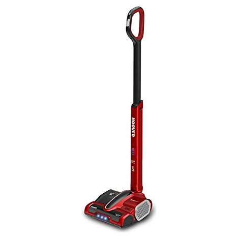 Hoover CV216RB CL-EVERYDAY Scopa Cordless, 0.8 Liters, Rosso Metallico/Nero (1/4)