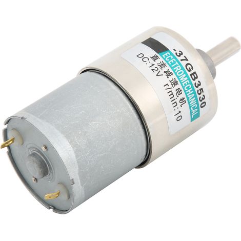 Moteur à courant continu 12V XD-37GB3530, vitesse lente 10tr/min, aimant permanent, micro motoréducteur avec support et variateur (1/5)