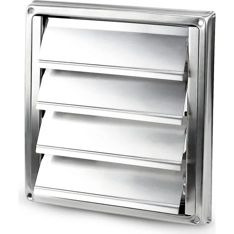 Grille de ventilation carrée en acier inoxydable pour sortie de sèche linge et mur accessoire pour aération (1/5)