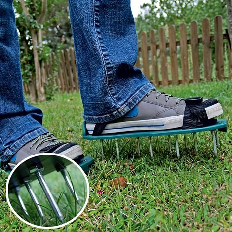 Aérateurs de pelouse de 42 mm, sabots pour jardin et cour, outils de jardinage (1/5)
