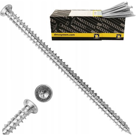 Vis Pour Huisseries, 7.5 x 152 mm, Empreinte Torx, Tête Fraisée, Boîte 100 Pièces (1/5)