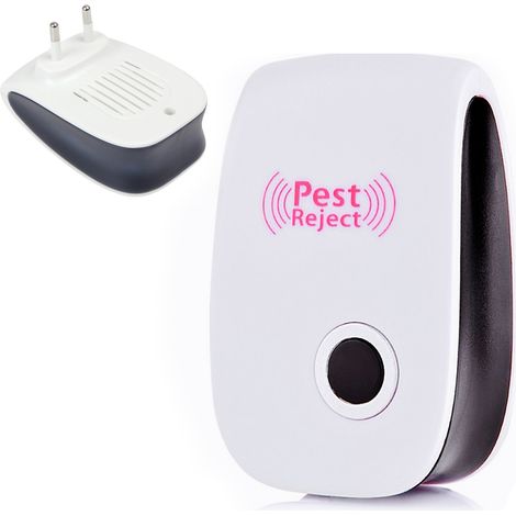 Répulsif anti-insectes électronique à ultrasons (lot de 6), boîtier intelligent en ABS ignifugé, anti-souris, prise UE 220 V (1/5)
