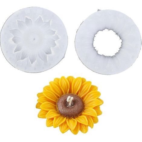 Silikon-Kerzenformen, sonnenblumenförmige Seifenform, Backzubehör, Backhelfer (1/5)