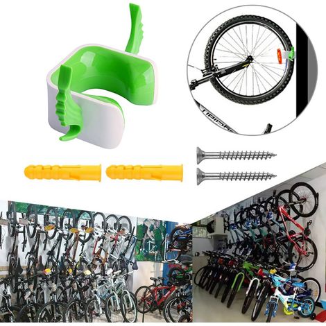 Boucle de stationnement pour vélo, fixation murale intérieure, boucle de stationnement pour vélo de route (1/5)