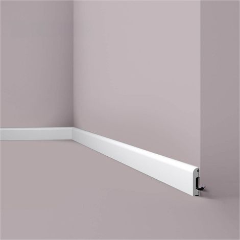 Zócalo NMC FL13 WALLSTYL Noel Marquet Rodapié Perfil de estuco Moldura decorativa diseño atemporal clásico blanco 2 m (1/3)