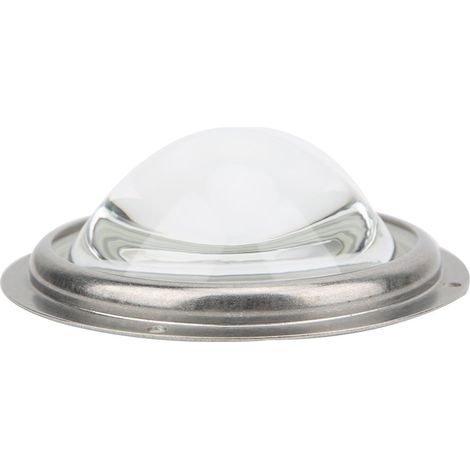 Lentille de condenseur 100 mm 60° avec support circulaire étanche en caoutchouc pour LED 20-200 W (1/5)