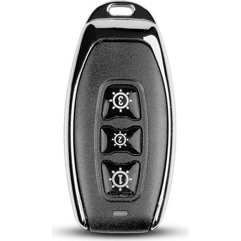 Control remoto inalámbrico V-TAC de tres botones con sensor, color negro, IP54