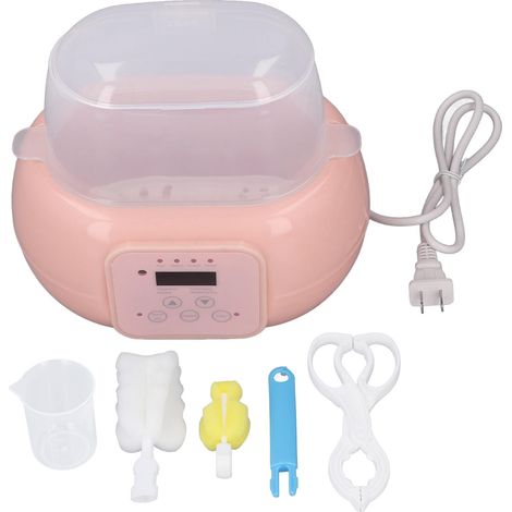 Chauffe-biberon à vapeur, fonction nettoyage et décongélation, température constante, pour lait maternel et aliments, prise US 110V Type 2 (1/5)