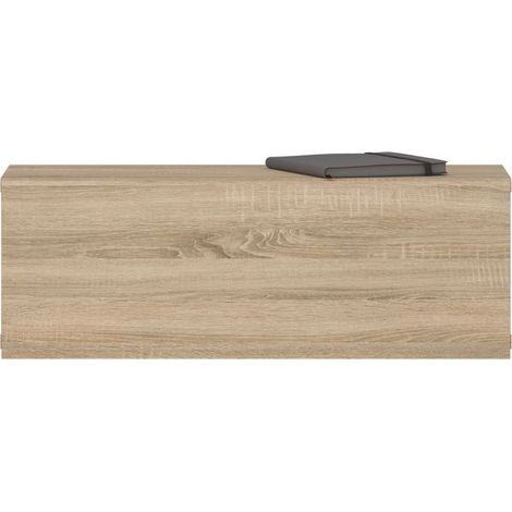 Idimex – Tiroir suspendu chêne sonoma – 1 tiroir sans poignée – Charge max 15 kg – Dimensions 27 x 60 x 20 cm (H x L x P) (1/4)