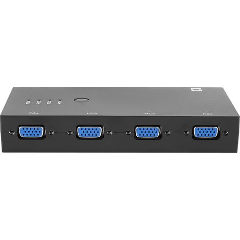 Convertisseur Vidéo VGA 4 en 1 500 MHz Noir pour Équipement Audio Maison (1/5)