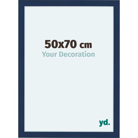yd. - Cadre photo 50x70 - Bleu Fonce Patine - MDF - Como (1/5)